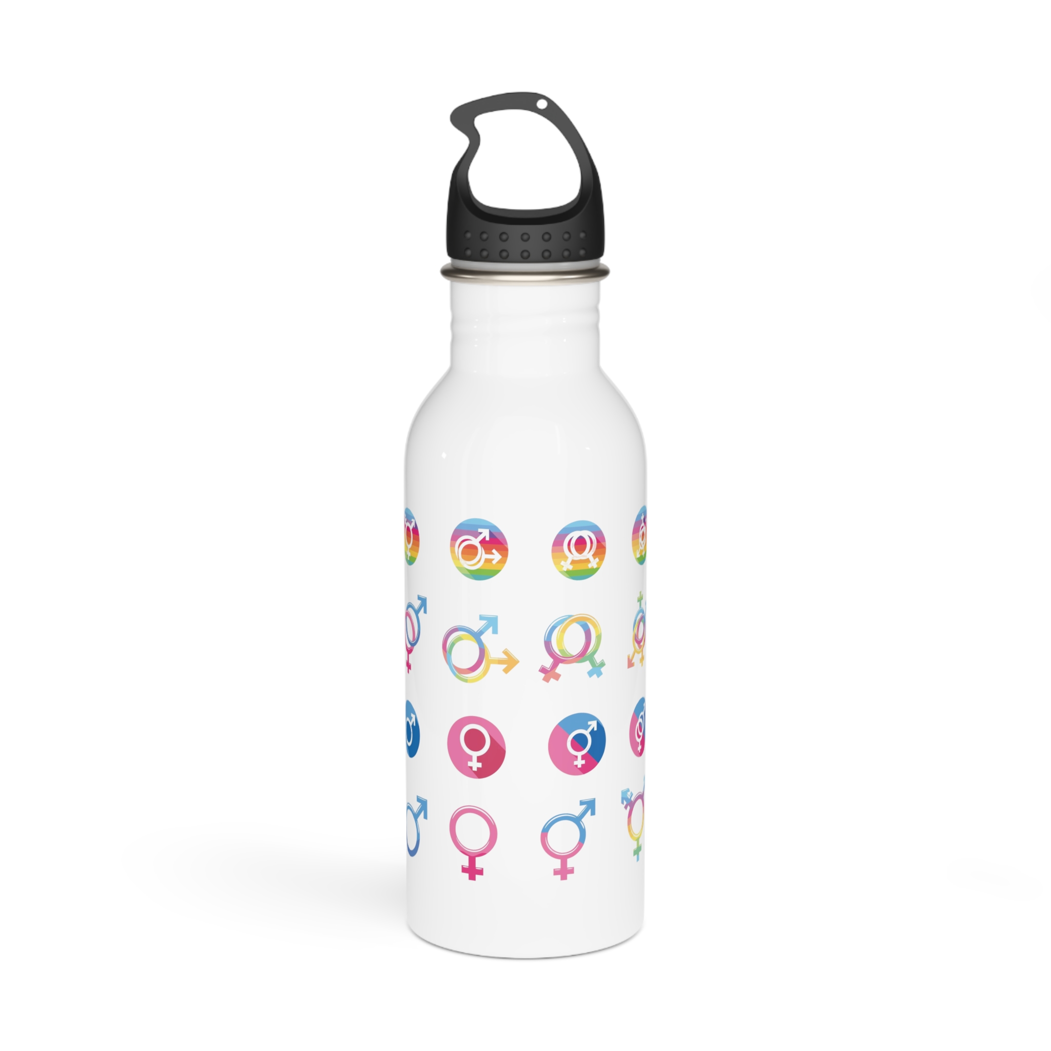 Gender Sexuality Identity Symbols Collection Stainless Steel Water Bottle