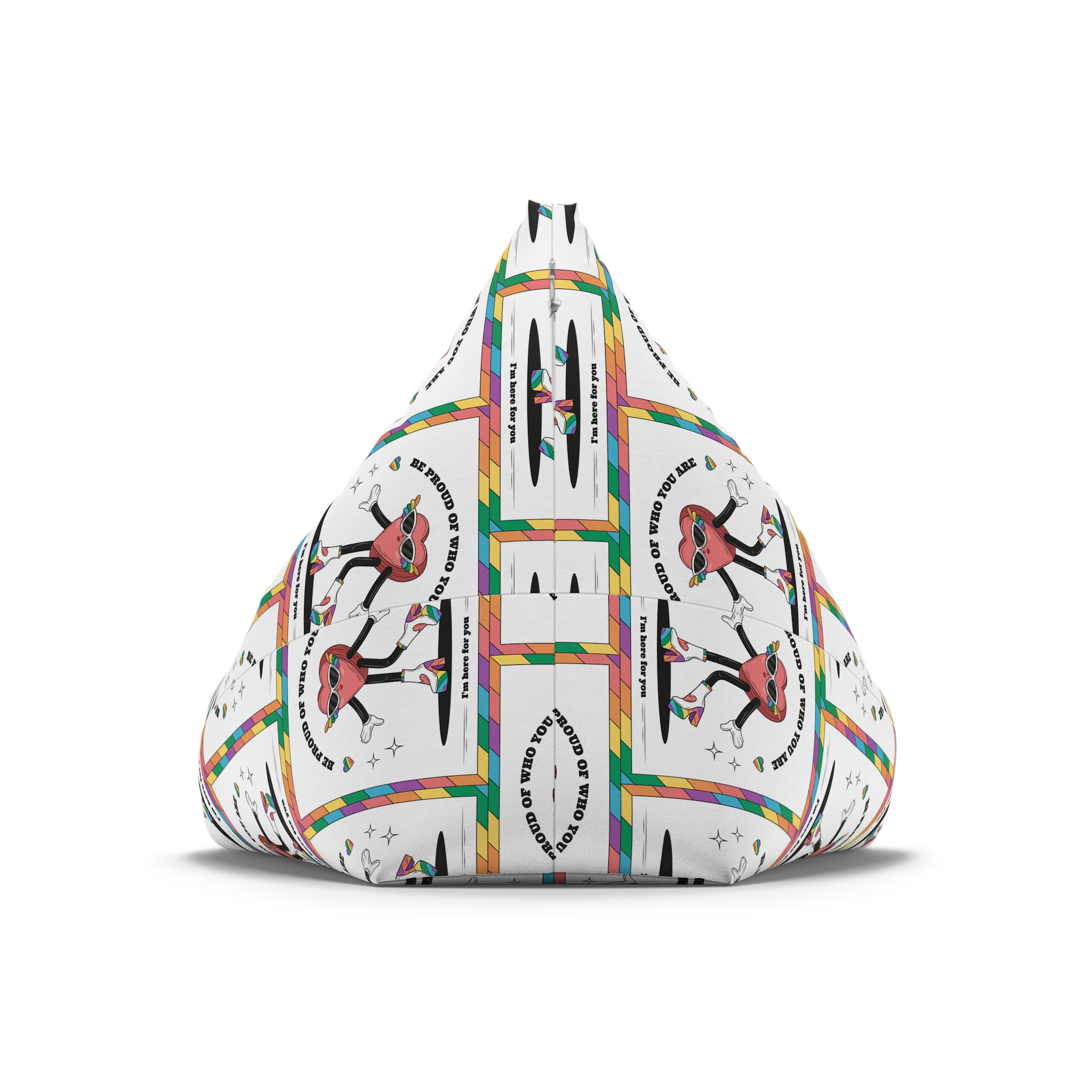 Hand Drawn Illustration Pride Month Celebration(1) Bean Bag Chair Cover - Image 6