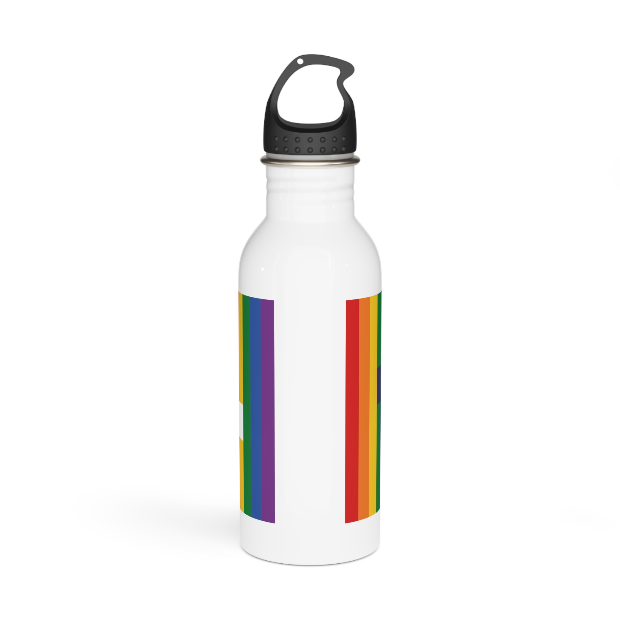 Lgbt Pride Month June Lesbian Gay Bisexual Transgender Lgbtq Flag Rainbow Vector2 Stainless Steel Water Bottle - Image 3