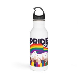 Pride Day Event With Rainbow Flag Theme Stainless Steel Water Bottle