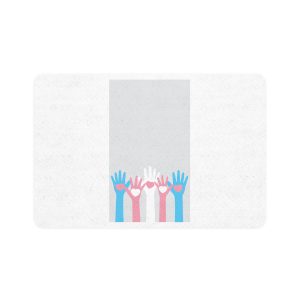 Lesbian Pride Design FE58DC Pet Food Mat 12x18