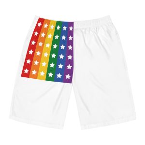 Lgbt Pride Month June Lesbian Gay Bisexual Transgender Lgbtq Flag Rainbow Vector(3) (1) Mens Board Shorts Aop