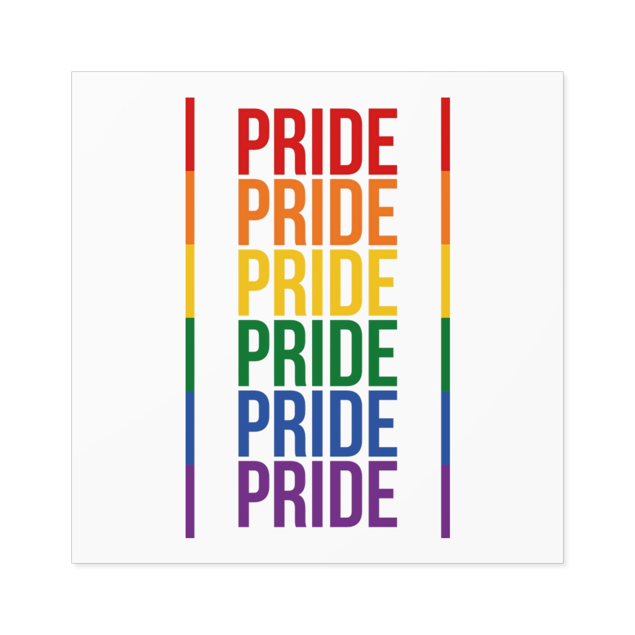 Lgbt Pride Month June 2026 Lesbian Gay Bisexual Transgender Lgbtq Flag Rainbow Love Vector (1) Laminate Stickers Square - Image 29
