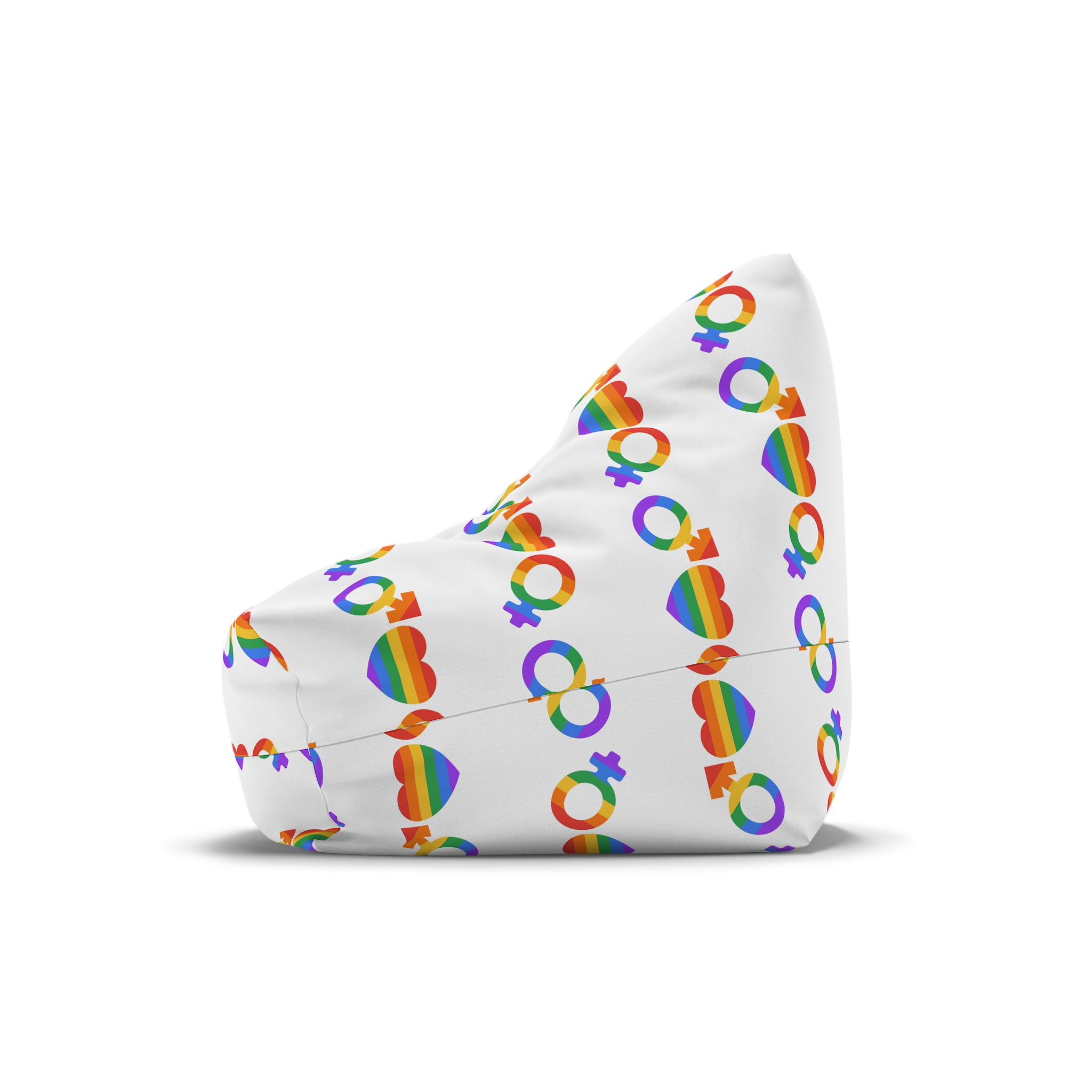 Lgbt Pride Month June Lesbian Gay Bisexual Transgender Lgbtq Flag Rainbow Vector(2) Bean Bag Chair Cover - Image 4