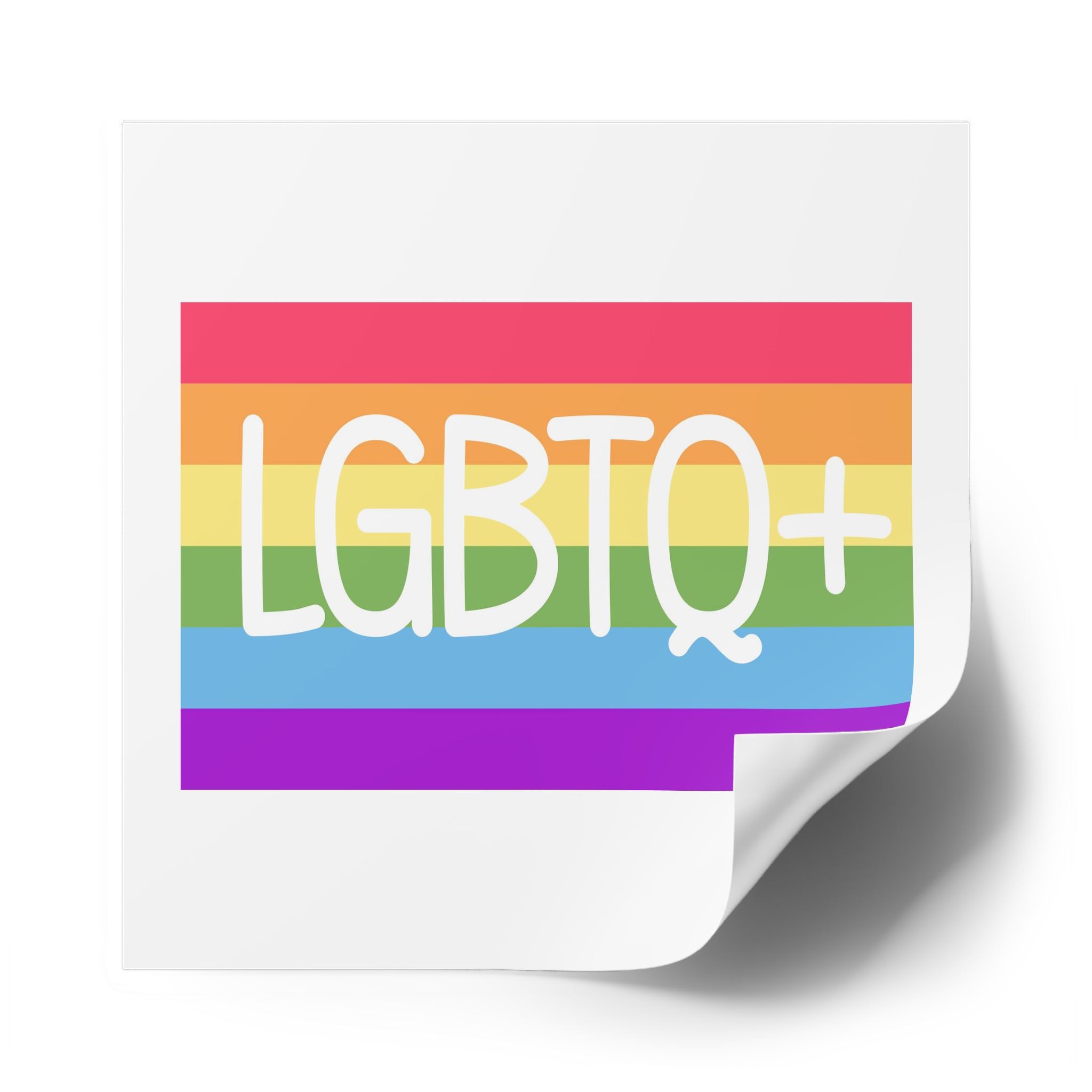 Pride Concept Background Lgbtq Pride Laminate Stickers Square - Image 58