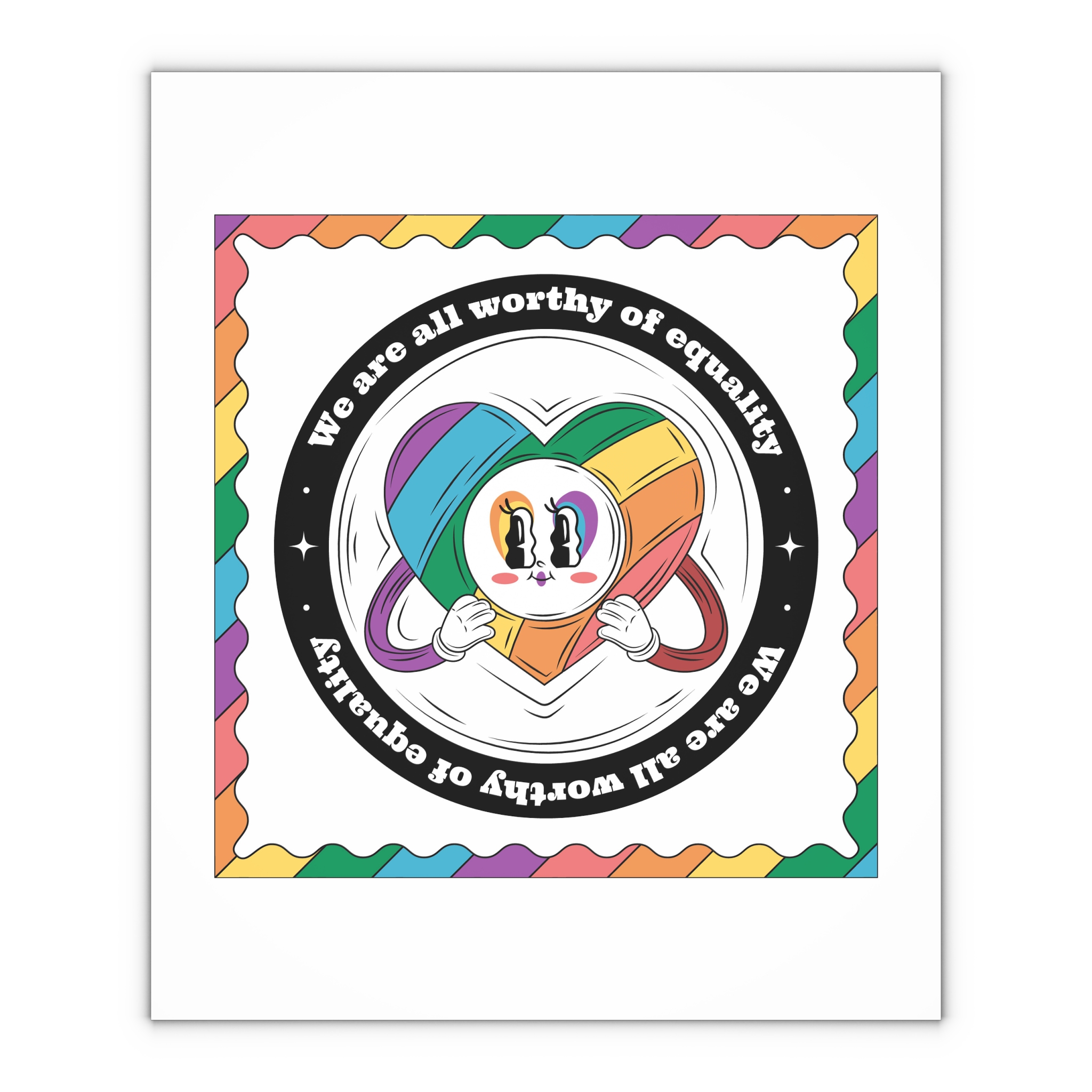 Hand Drawn Illustration Pride Month Celebration(3) Gift Wrapping Paper Sheets 1pc - Image 4