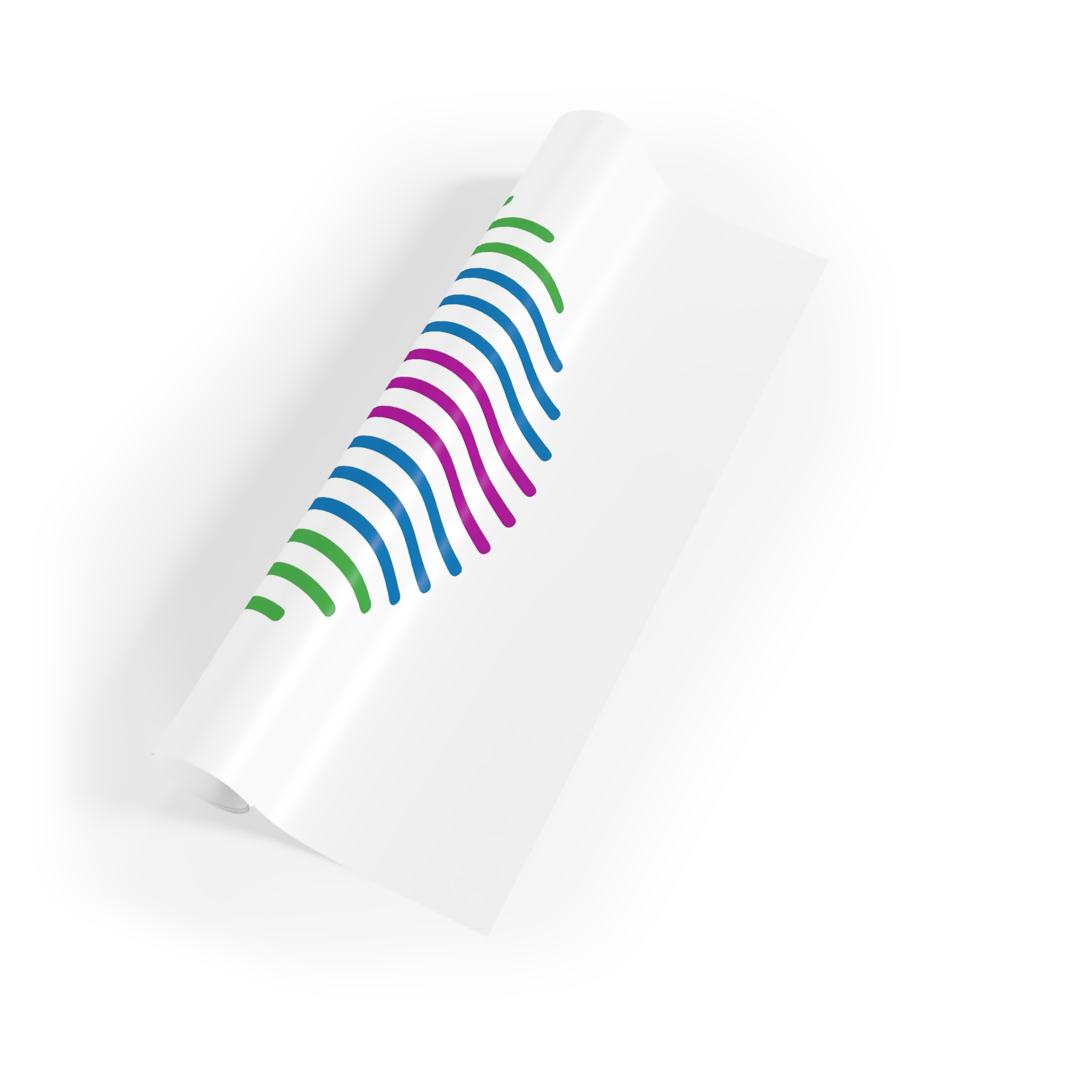 Finger Print Rainbow Pride Love Illustration Gift Wrapping Paper Rolls 1pc - Image 3