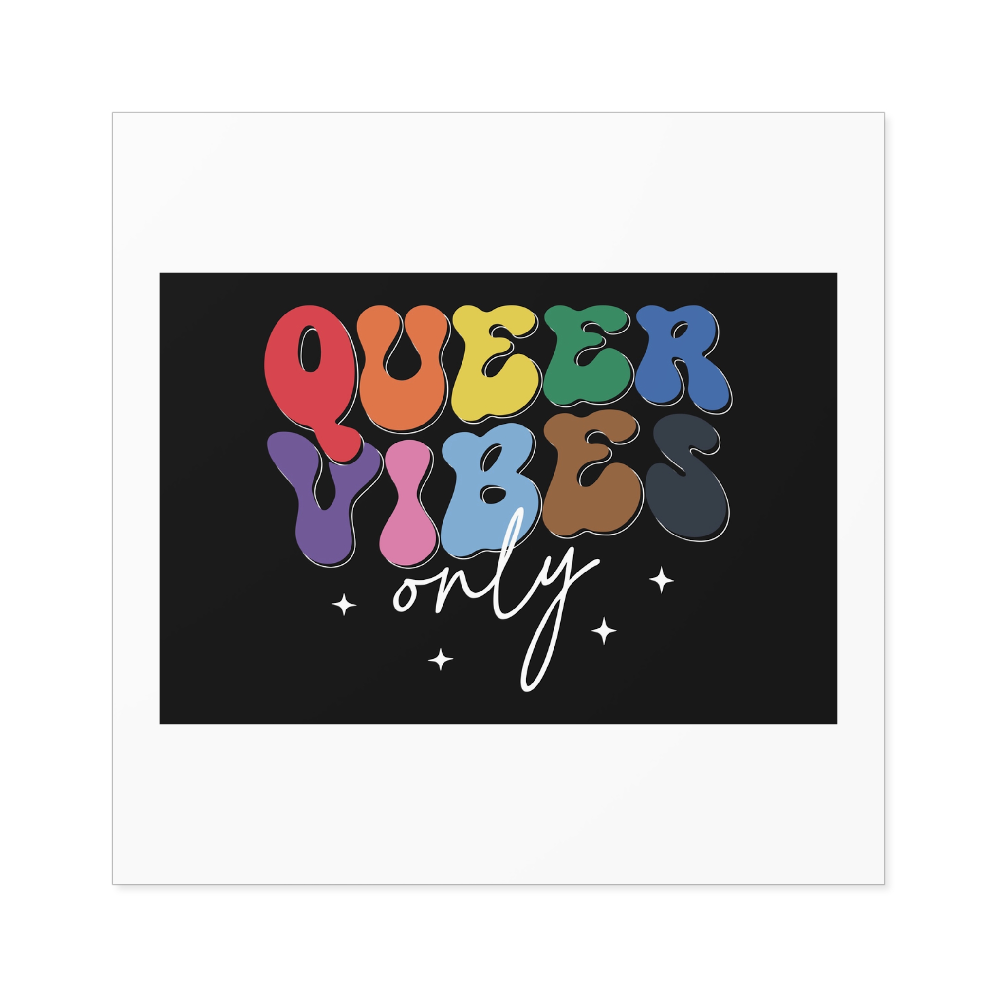 Pride Lgbtq Gay Typography Vector Tshirt Design(1) Laminate Stickers Square - Image 45