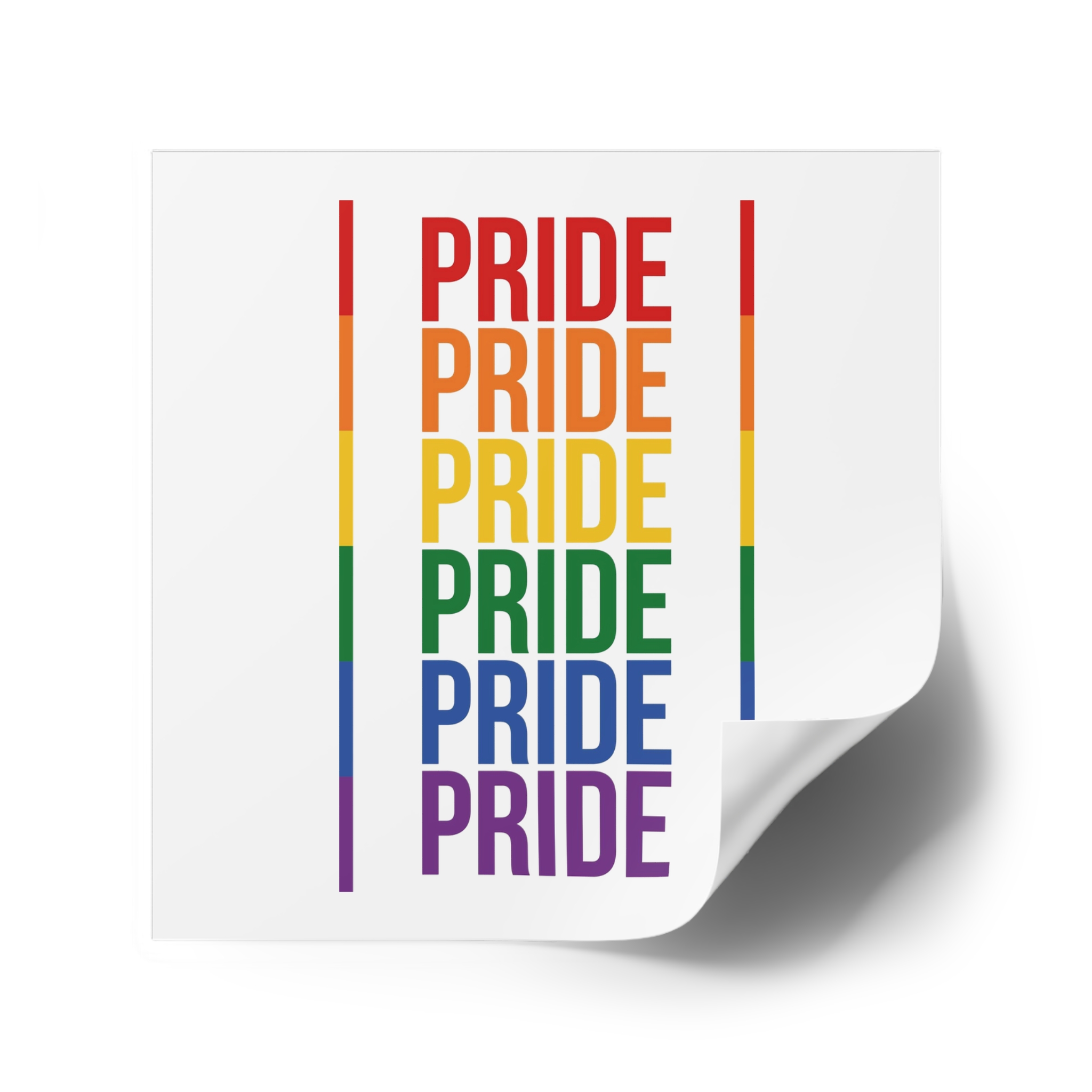Lgbt Pride Month June 2026 Lesbian Gay Bisexual Transgender Lgbtq Flag Rainbow Love Vector (1) Laminate Stickers Square - Image 42