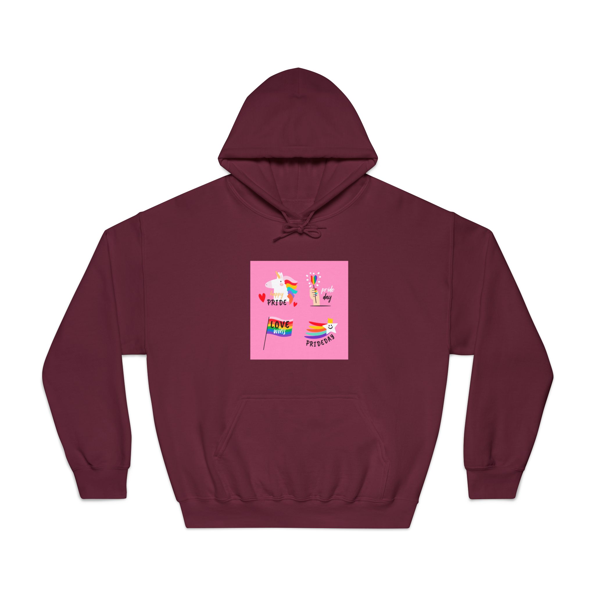 Pride Day Label Collection Theme Unisex Dryblend Hooded Sweatshirt - Image 17