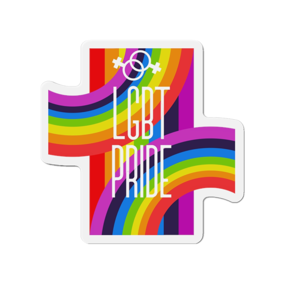 Gay Pride Background Lgbt Day Vector Illustration With Colorful Realistic Style Stickers Flyers Logo Designs Die Cut Magnets