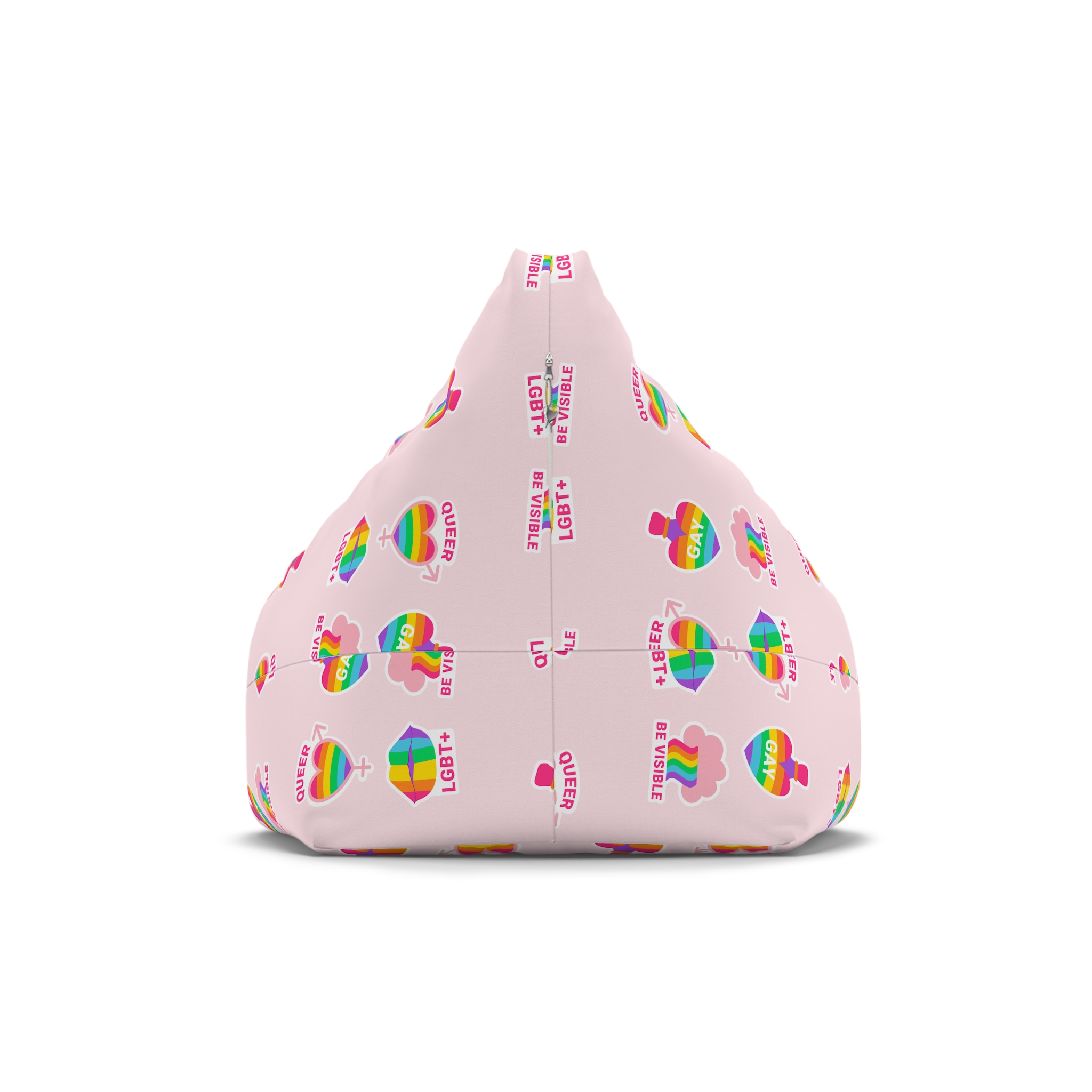 Flat Labels Collection Pride Month Celebration Bean Bag Chair Cover - Image 2