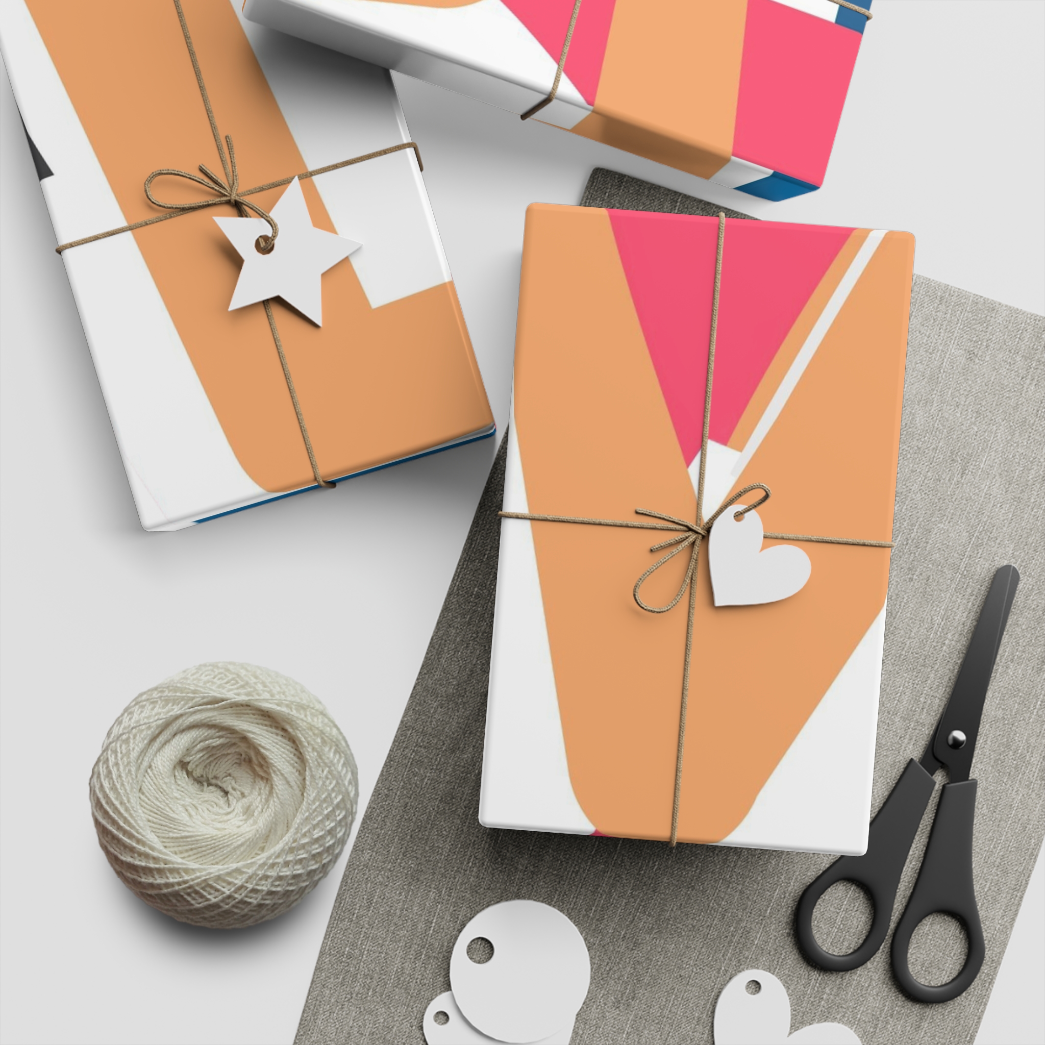 Two Girls Love Illustration Gift Wrapping Paper Sheets 1pc - Image 5