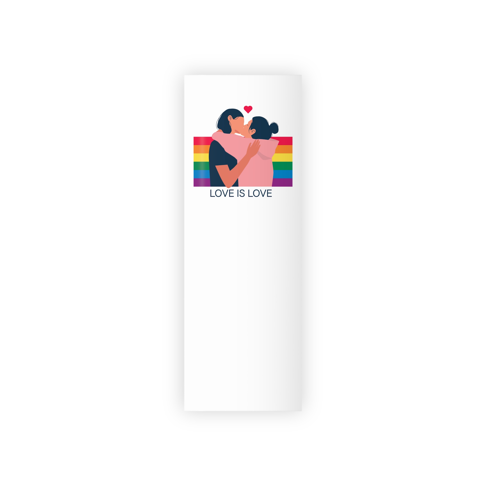 Lesbian Couple Kissing Hugging Rainbow Flag Love Is Love Gift Wrapping Paper Rolls 1pc - Image 5