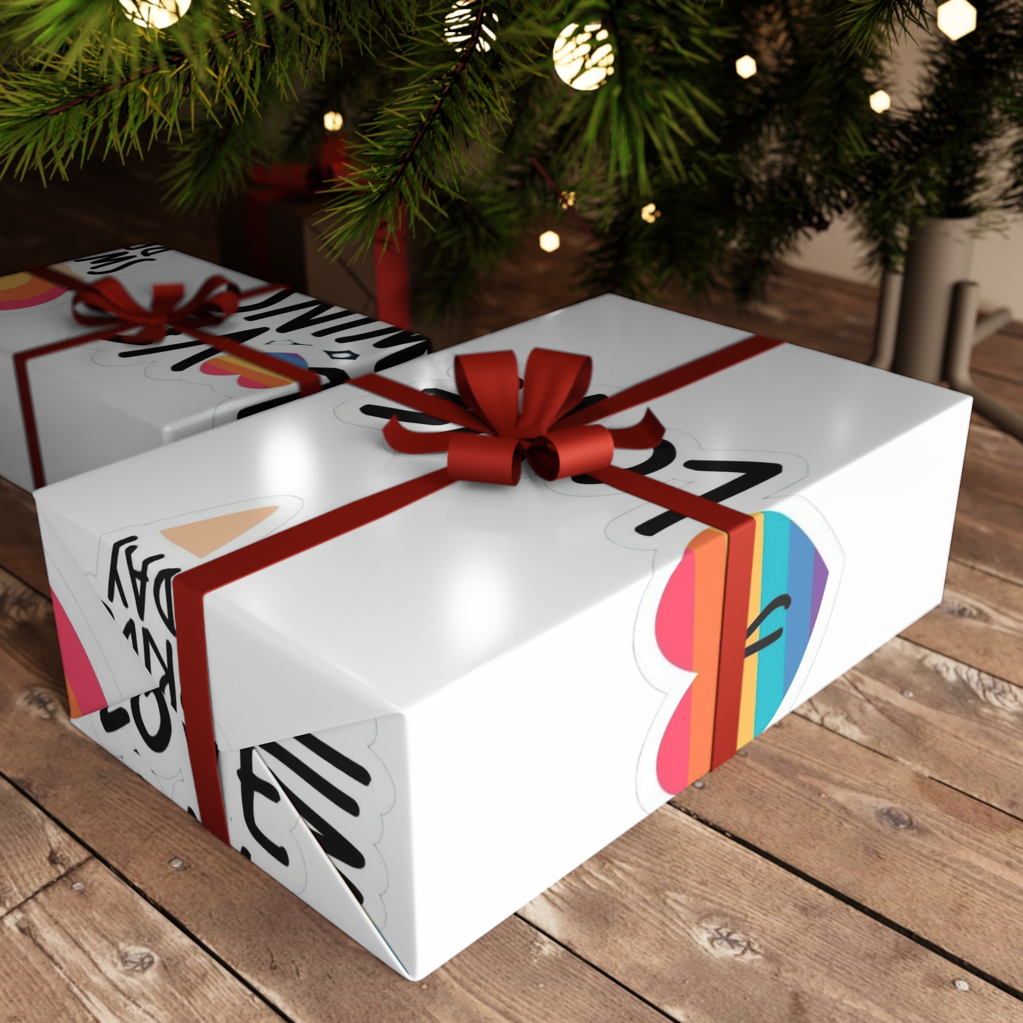 Pride Day Label Pack Theme Gift Wrapping Paper Sheets 1pc - Image 6