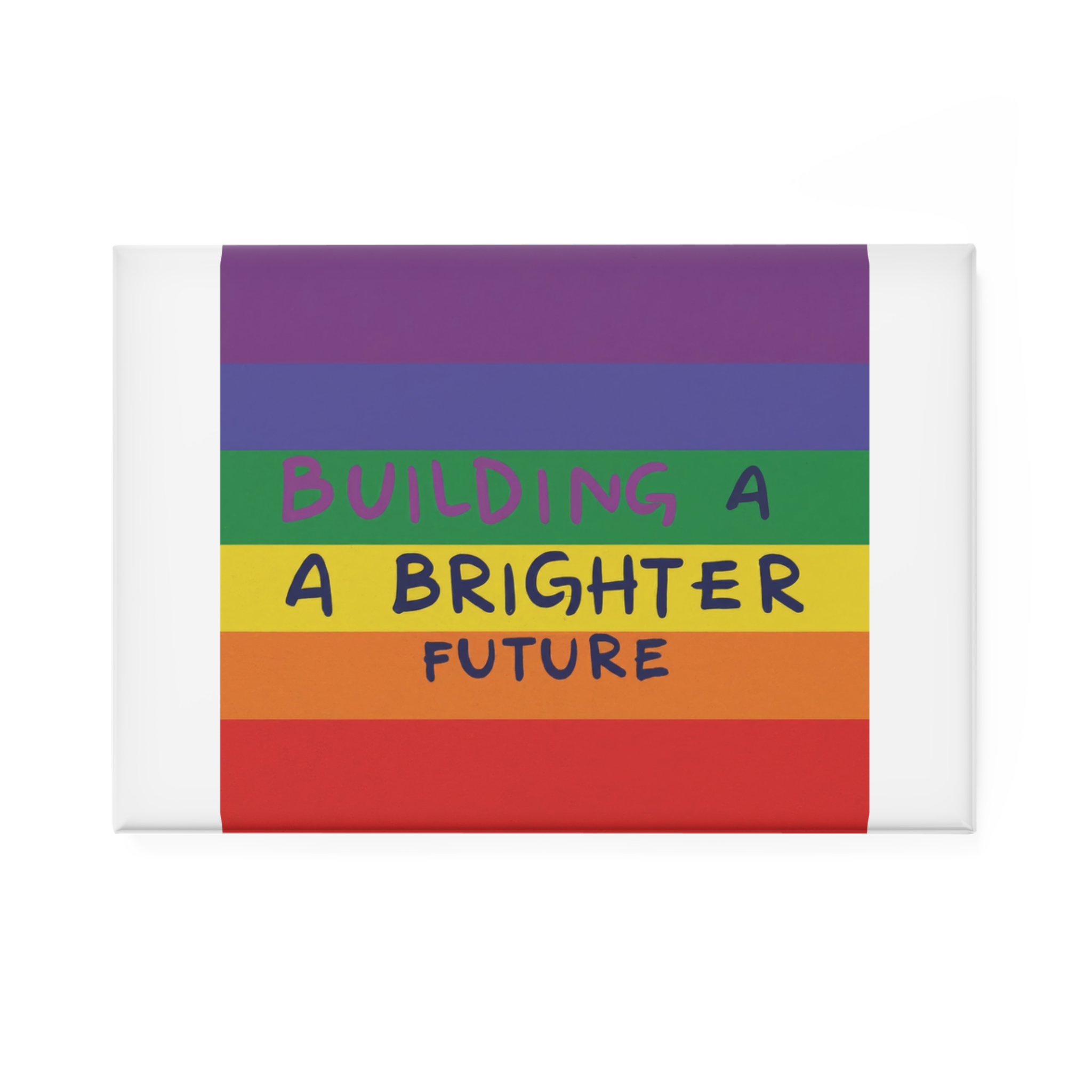 Rainbow Lgbt Flag Vector Illustration Pride Month Rainbow Lgbt Flag Vector Illustration Pri Button Magnet Rectangle 1 And 10 Pcs - Image 5