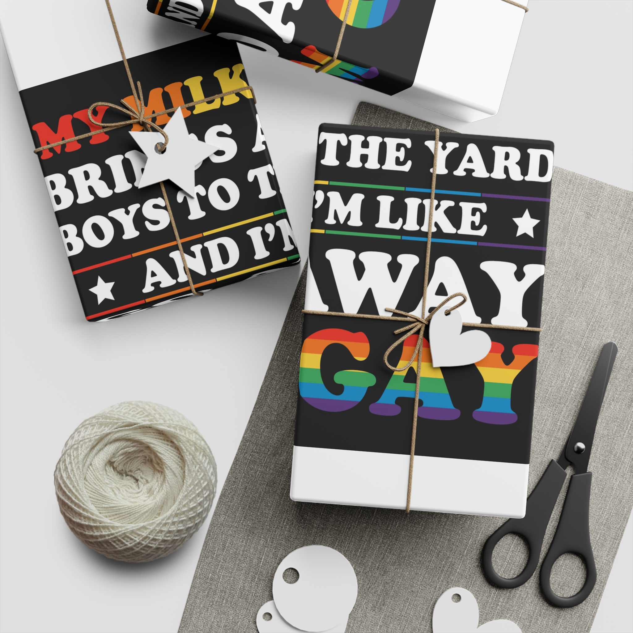 Pride Gay Lgbt Rainbow Tshirt Design(2) Gift Wrapping Paper Sheets 1pc - Image 2