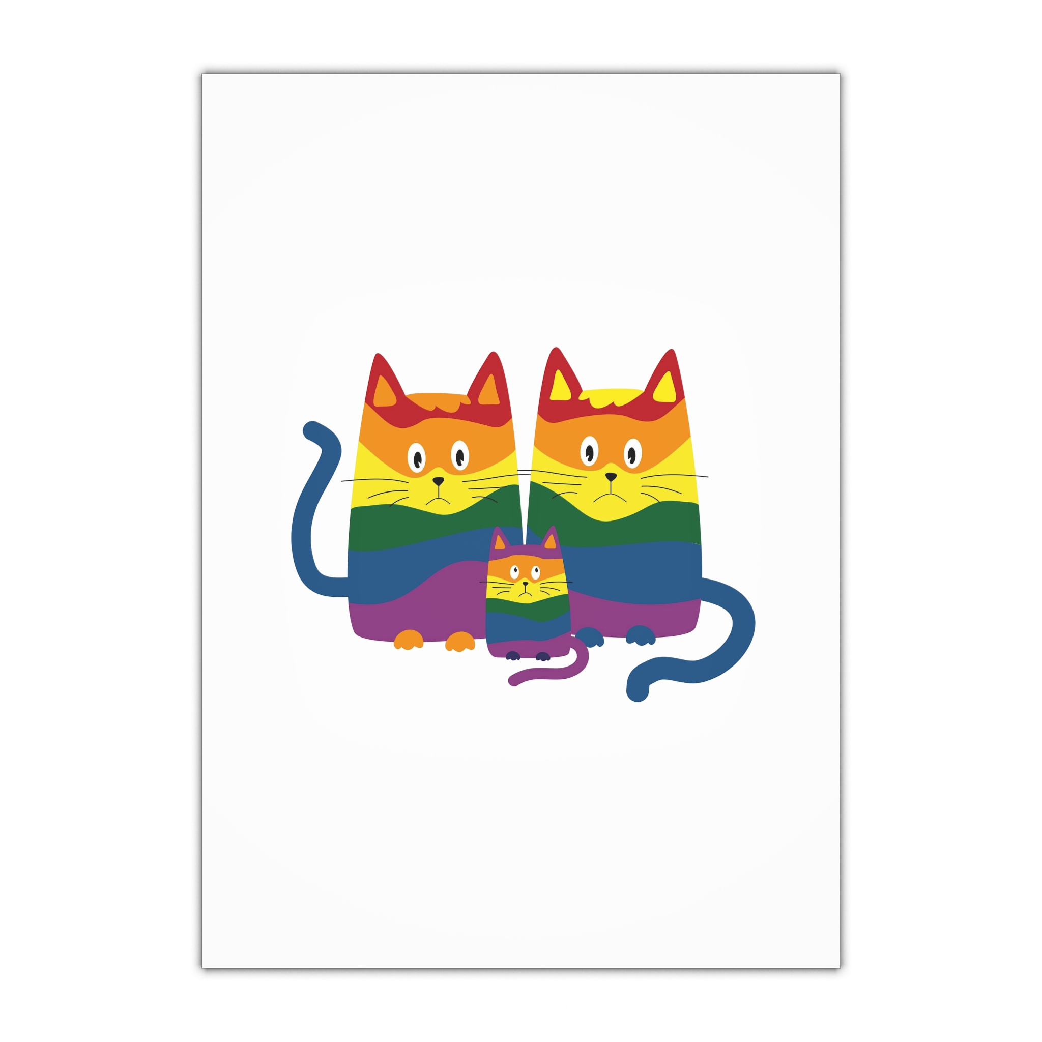 Lgbt Cats Samesex Love Like Everyone Else Cute Cartoon Cats Vector Copyspace Gift Wrapping Paper Sheets 1pc