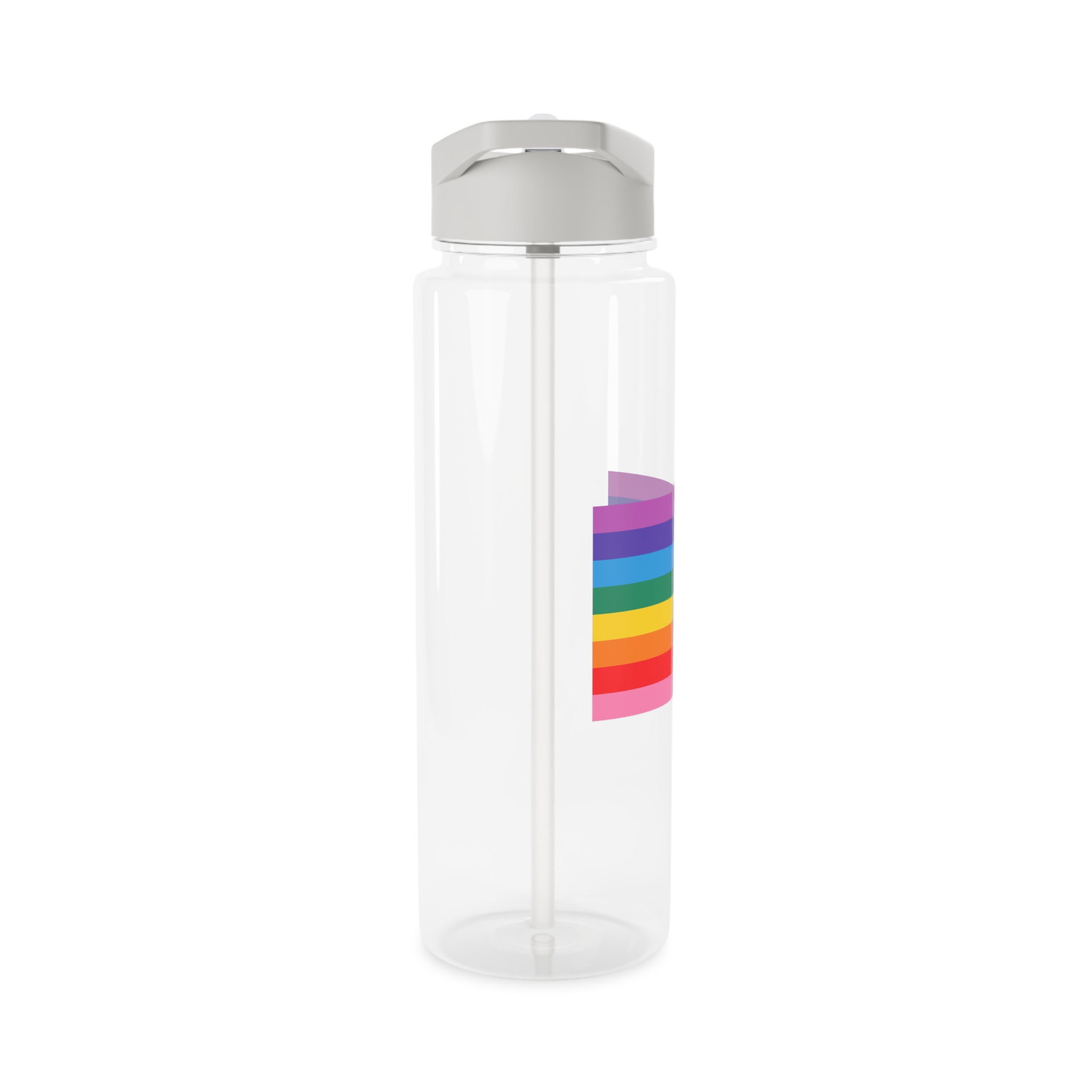 Pride Love Freedom Lgbtq Lgbt Heart Rainbow Love Wins Gay Lesbian Trans Homo Homosexual Colors Flag Diversity Parade Tritan Water Bottle - Image 8