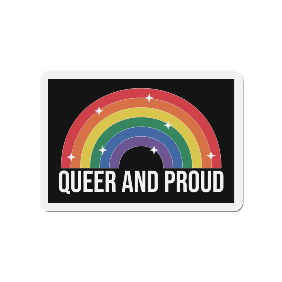 Pride Lgbtq Gay Typography Vector Tshirt Design(3) Die Cut Magnets