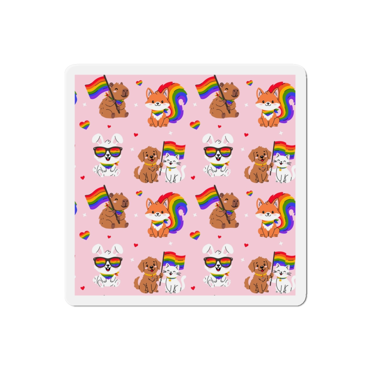 Lesbian Pride Design F6321F Die Cut Magnets - Image 13