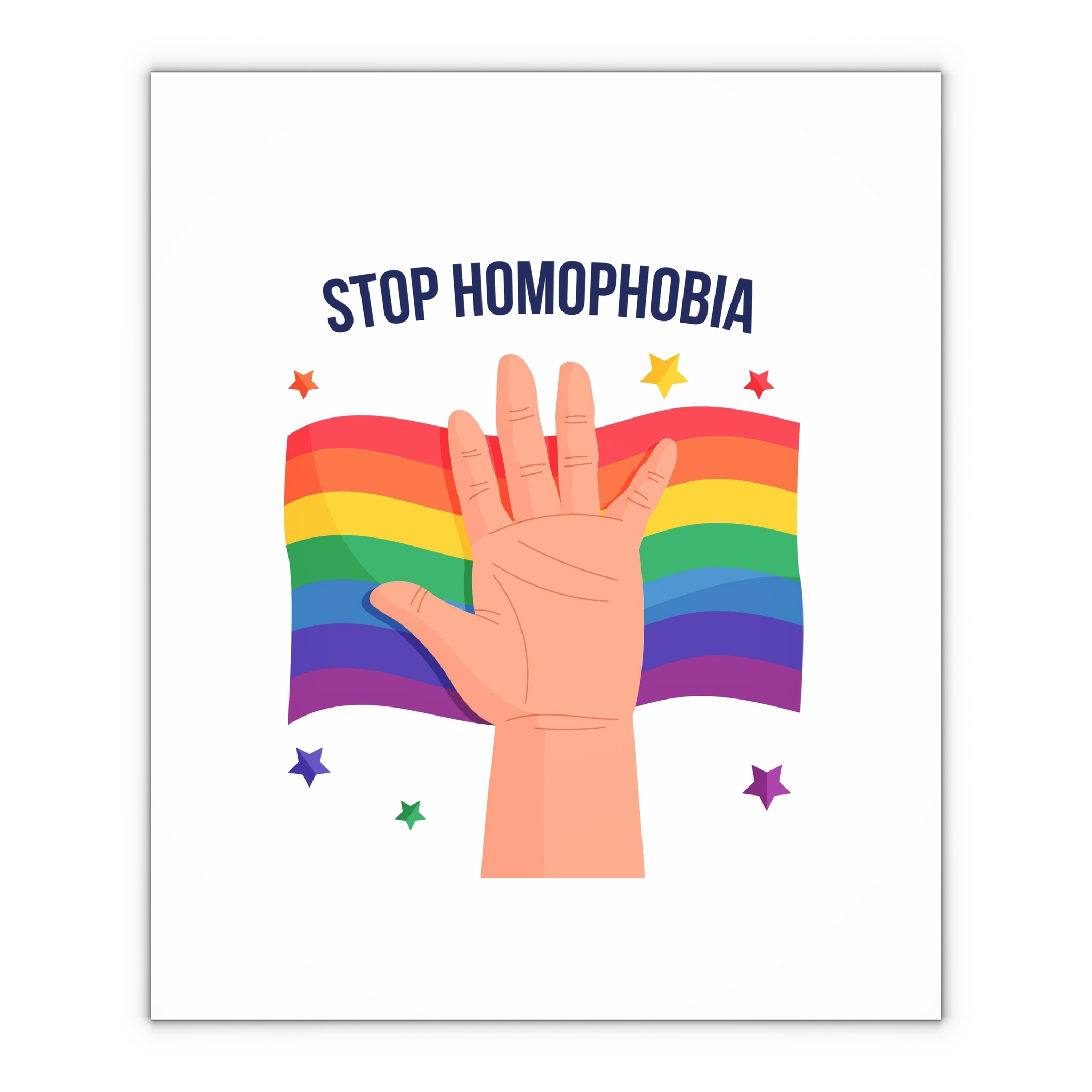 Stop Homophobia Gift Wrapping Paper Sheets 1pc - Image 4