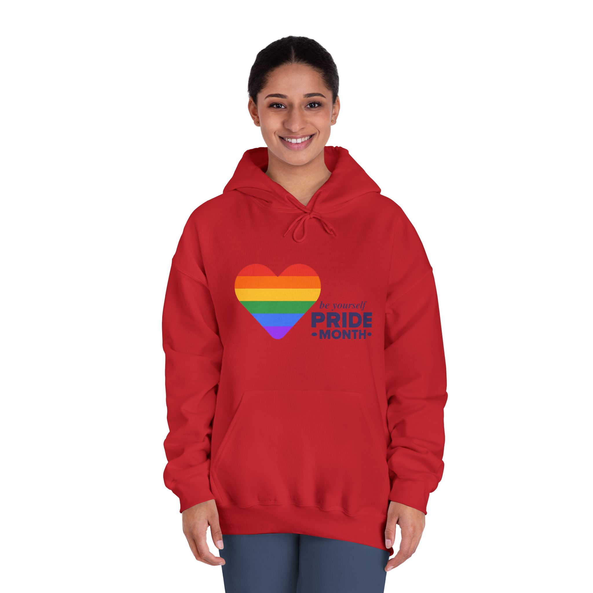Lgbt Pride Month June Lgbt Flag Rainbow Flag Love Concept Vector Illustration Poster Unisex Dryblend Hooded Sweatshirt - Image 36