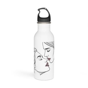 Perfect Lip Set Open Close Smooches Stainless Steel Water Bottle