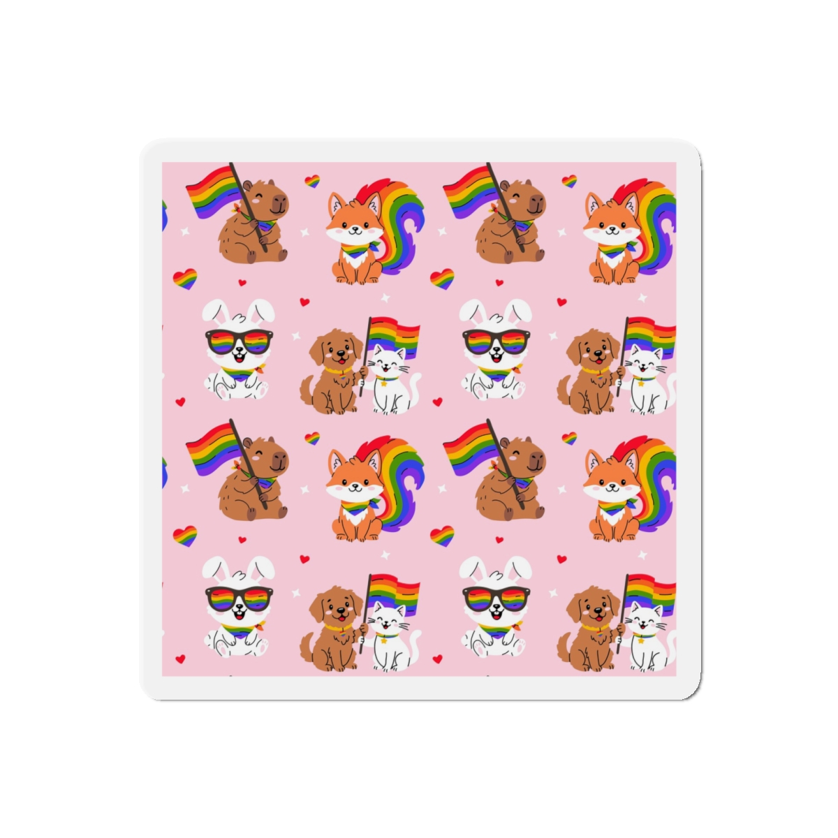 Lesbian Pride Design F6321F Die Cut Magnets - Image 7