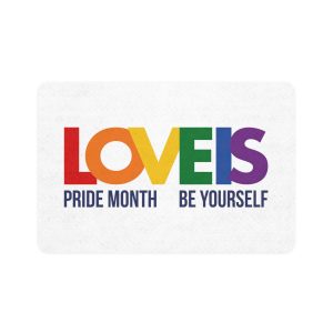 Lgbt Pride Month June 2026 Lesbian Gay Bisexual Transgender Lgbtq Flag Rainbow Love Vector Pet Food Mat 12x18