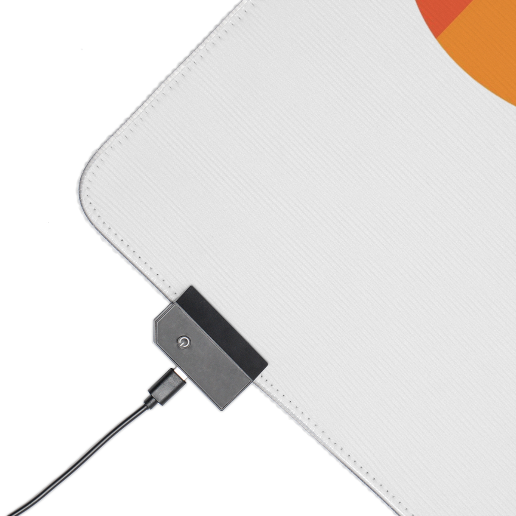 Vector Illustration Rainbow Heart Symbolizing Love Inclusivity Featuring Vibrant Stripes - Led Gaming Mouse Pad - Image 7