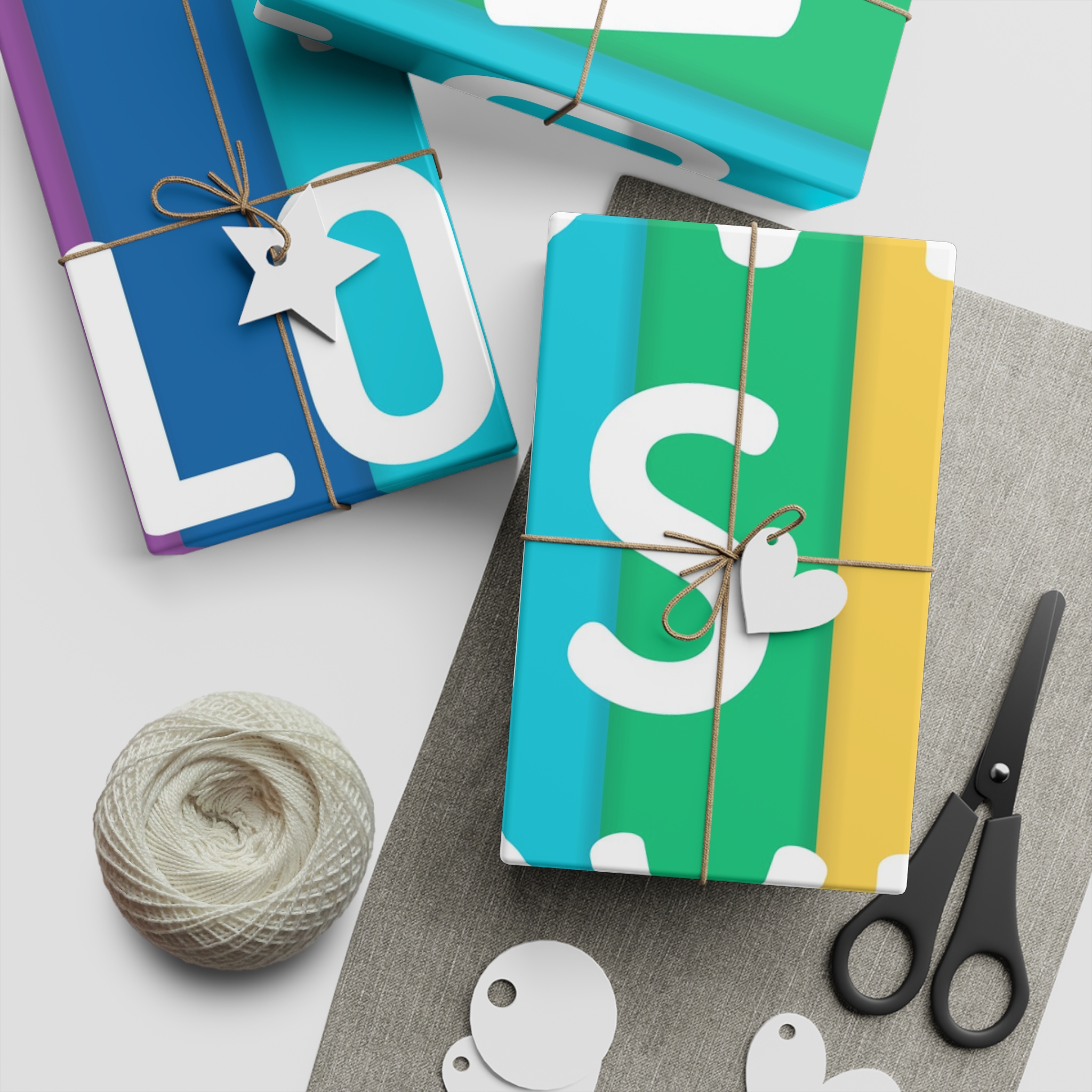 Rainbow Colored Background With Love Is Love Concept Pride Month Gift Wrapping Paper Sheets 1pc - Image 5