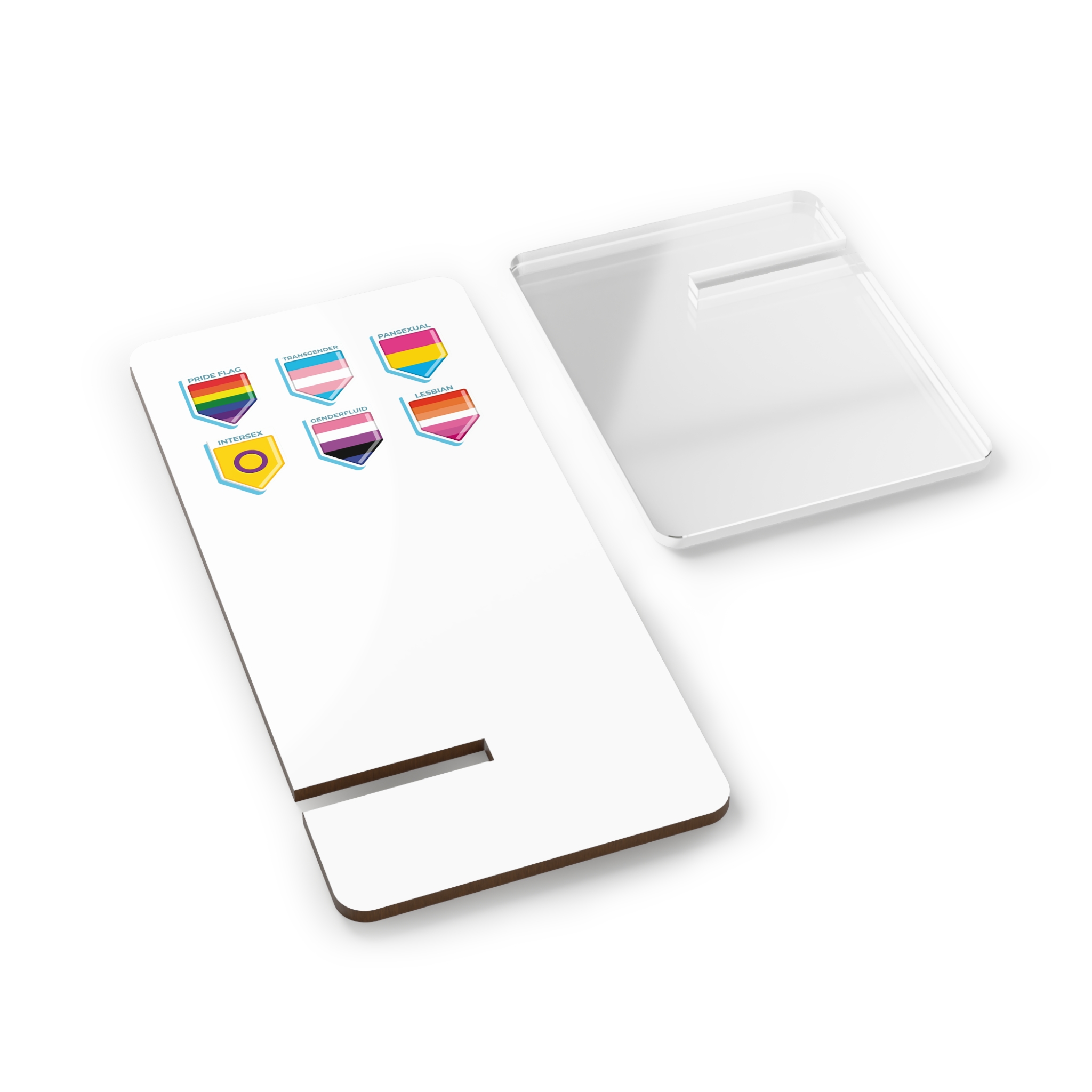 Flat Pride Month Lgbt Flags Collection Mobile Display Stand For Smartphones - Image 2