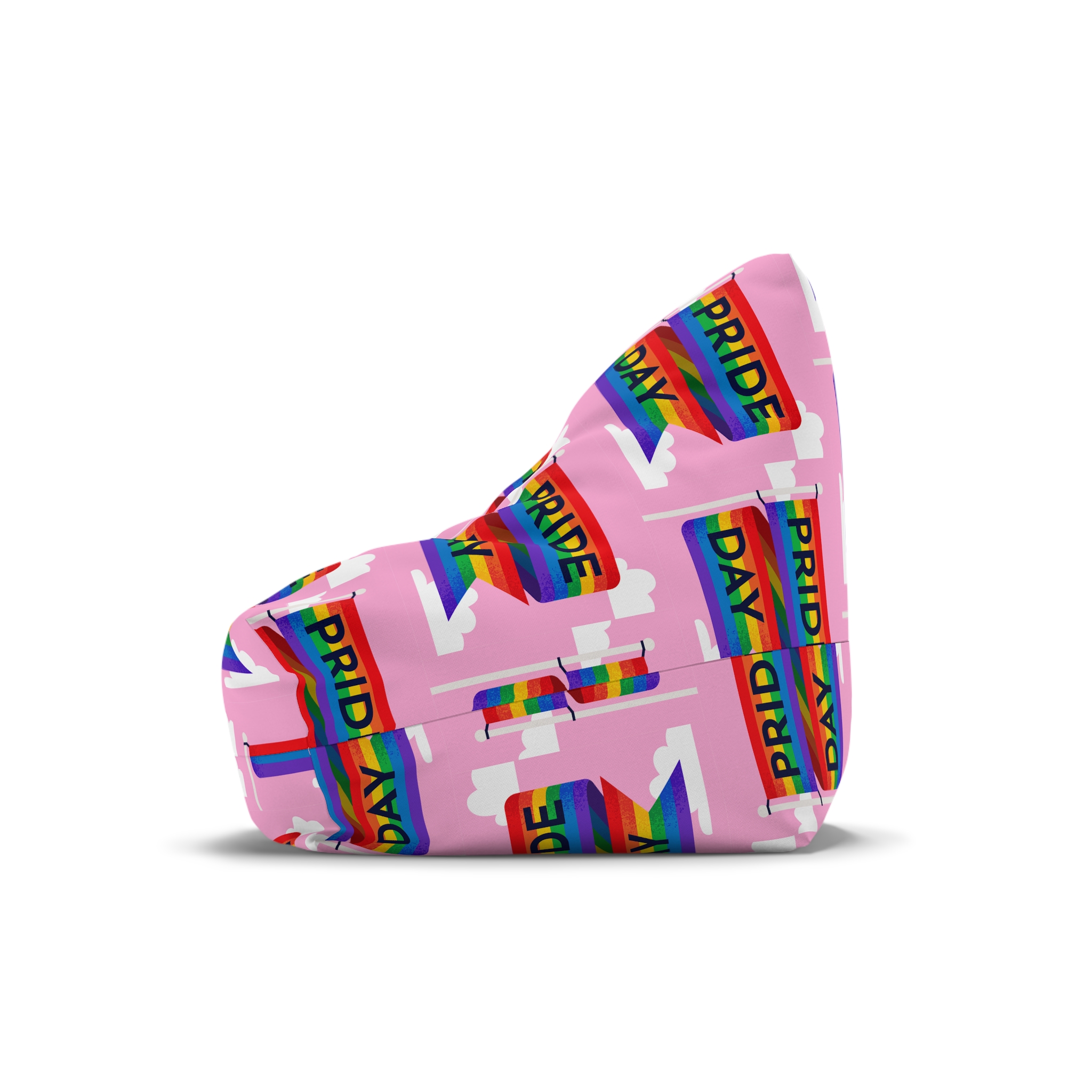 Pride Day Flag Illustration Bean Bag Chair Cover - Image 4