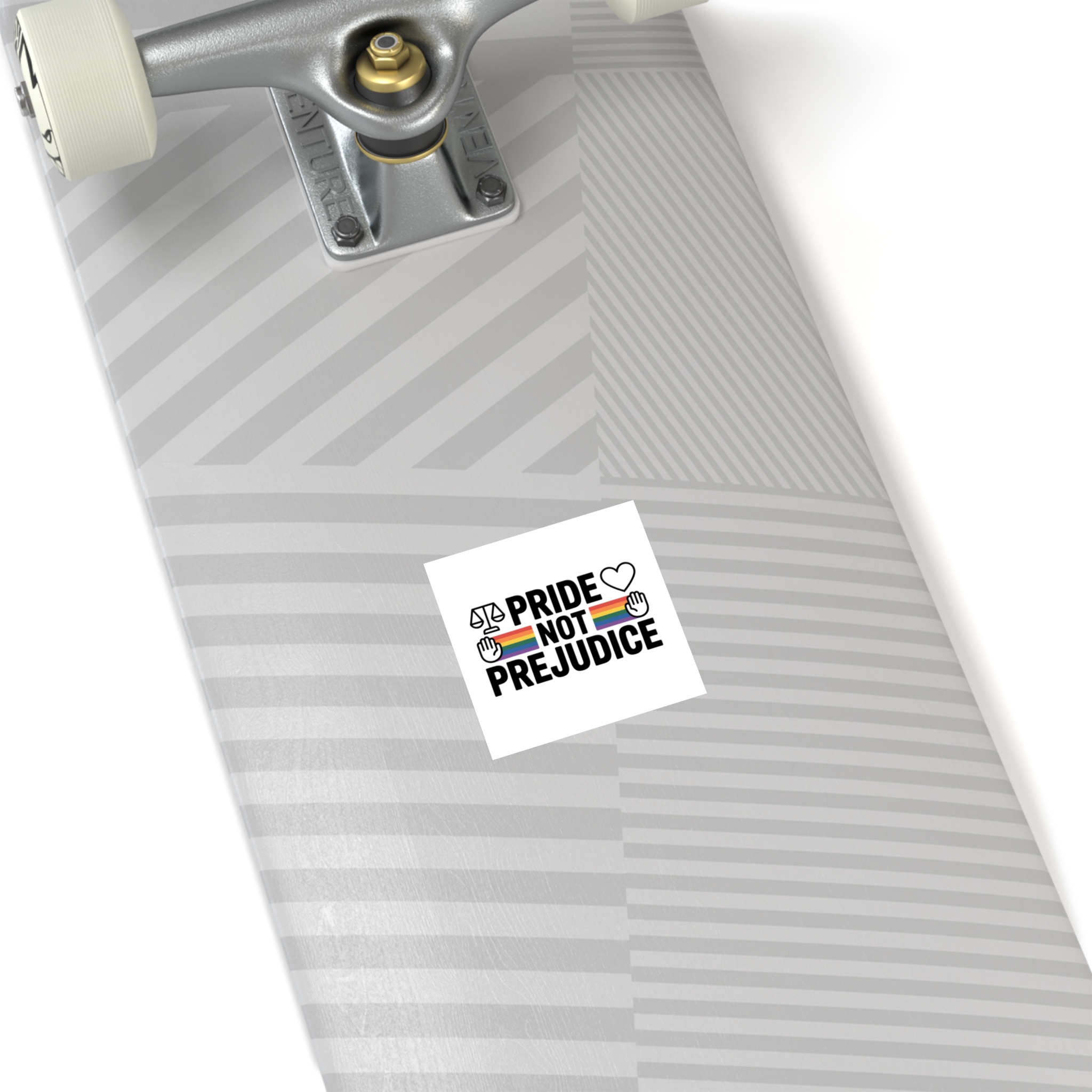 Pride Prejudice T Shirt Design Isolated White Background 21 Laminate Stickers Square - Image 68