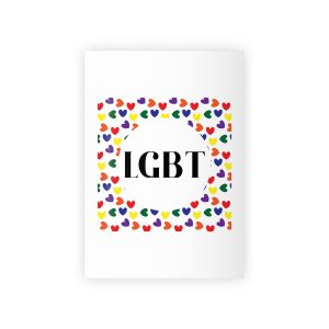 Seamless Pattern With Hearts Lgbt Colors Lgbt Pattern Gift Wrapping Paper Rolls 1pc