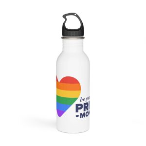 Lgbt Pride Month June Lgbt Flag Rainbow Flag Love Concept Vector Illustration Poster Stainless Steel Water Bottle
