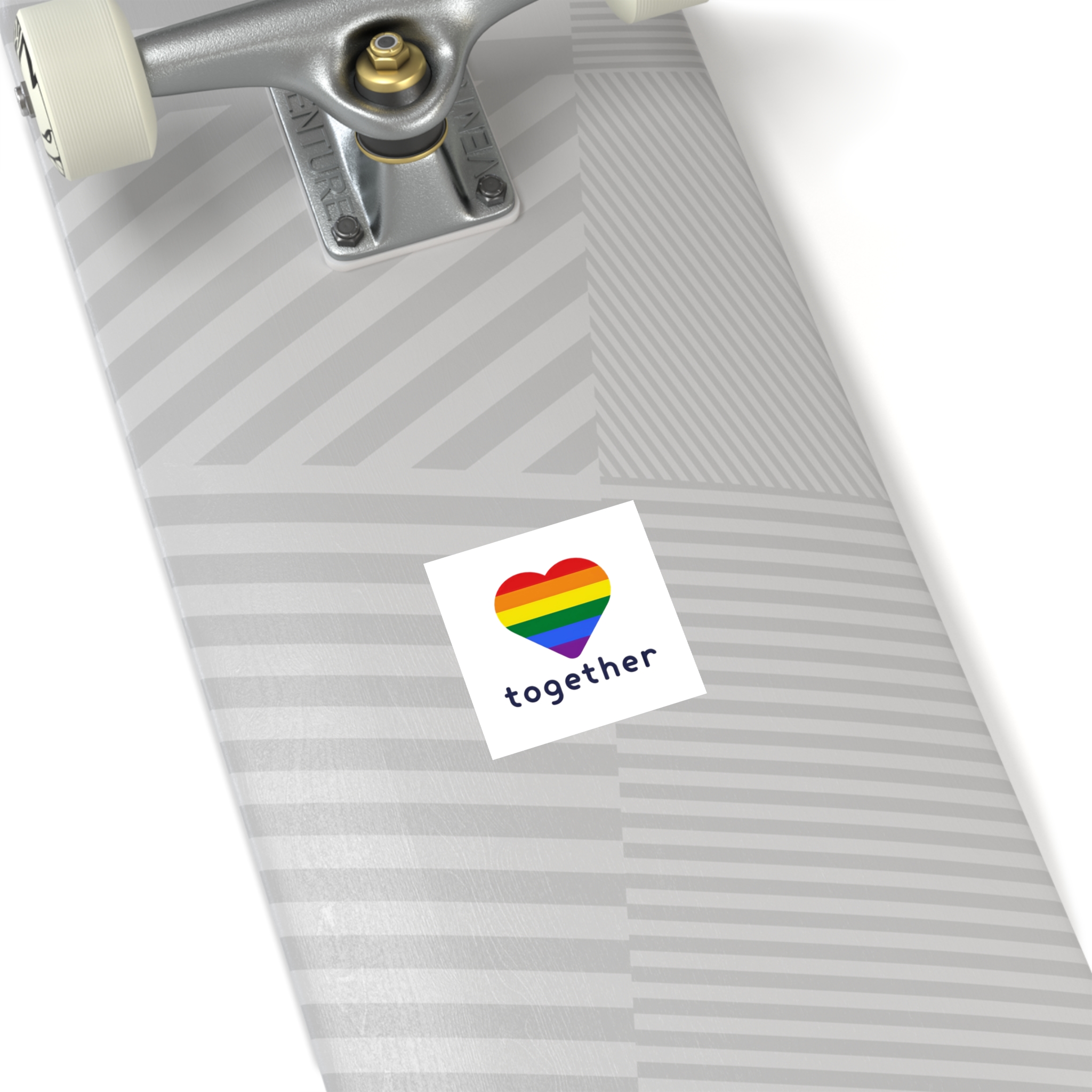 Lgbt Flag With Textlgbt Flag With Text Laminate Stickers Square - Image 68