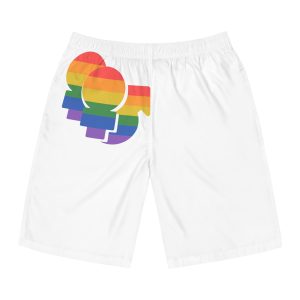 Lgbt Icon Isolated Black Background Diversity Human Right Concept Lgbt Community Vector Flat Illustration Poster Card Banner Mens Board Shorts Aop