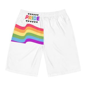 Pride Background With Flag Lgbtq Pride Mens Board Shorts Aop