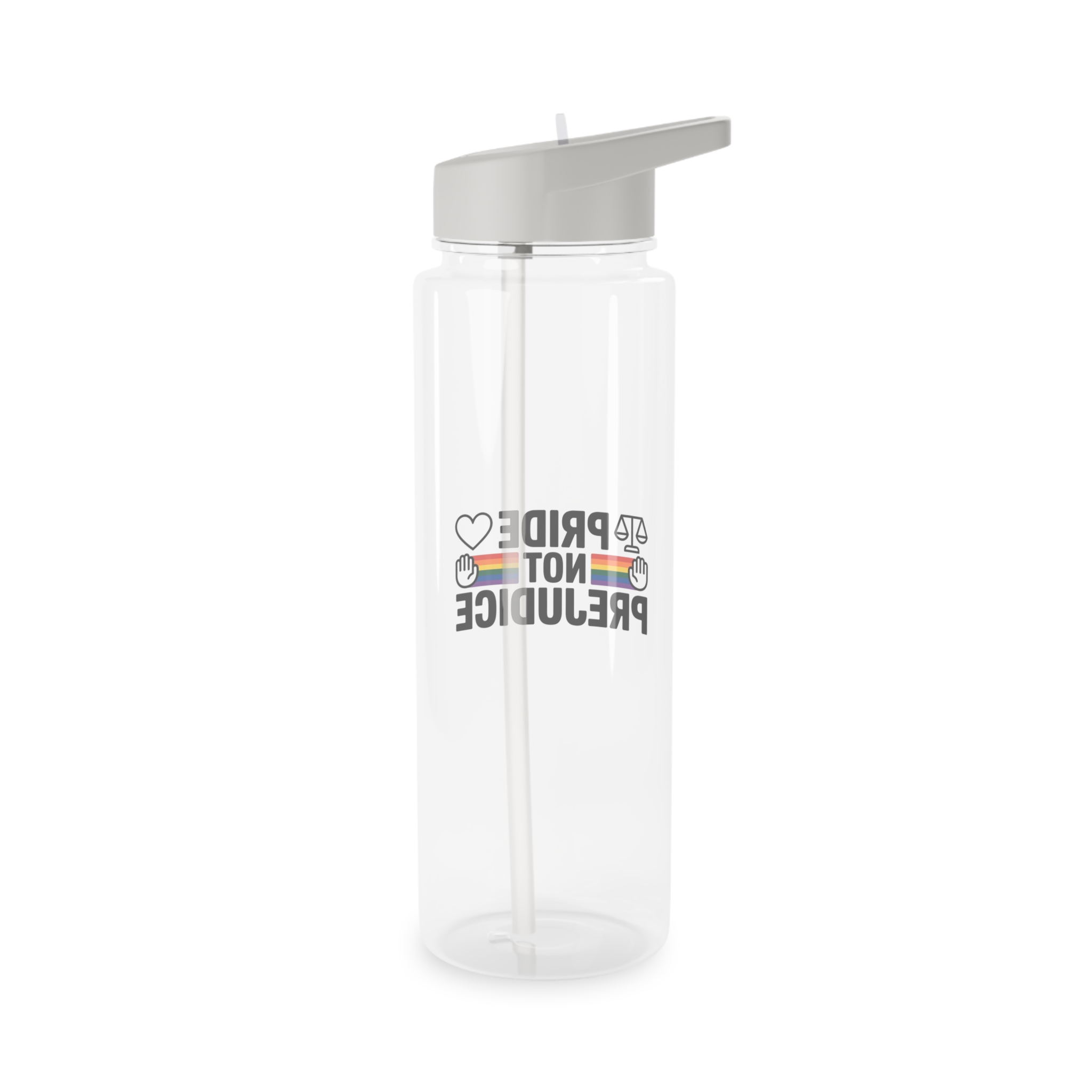 Pride Prejudice T Shirt Design Isolated White Background 2 Tritan Water Bottle - Image 6