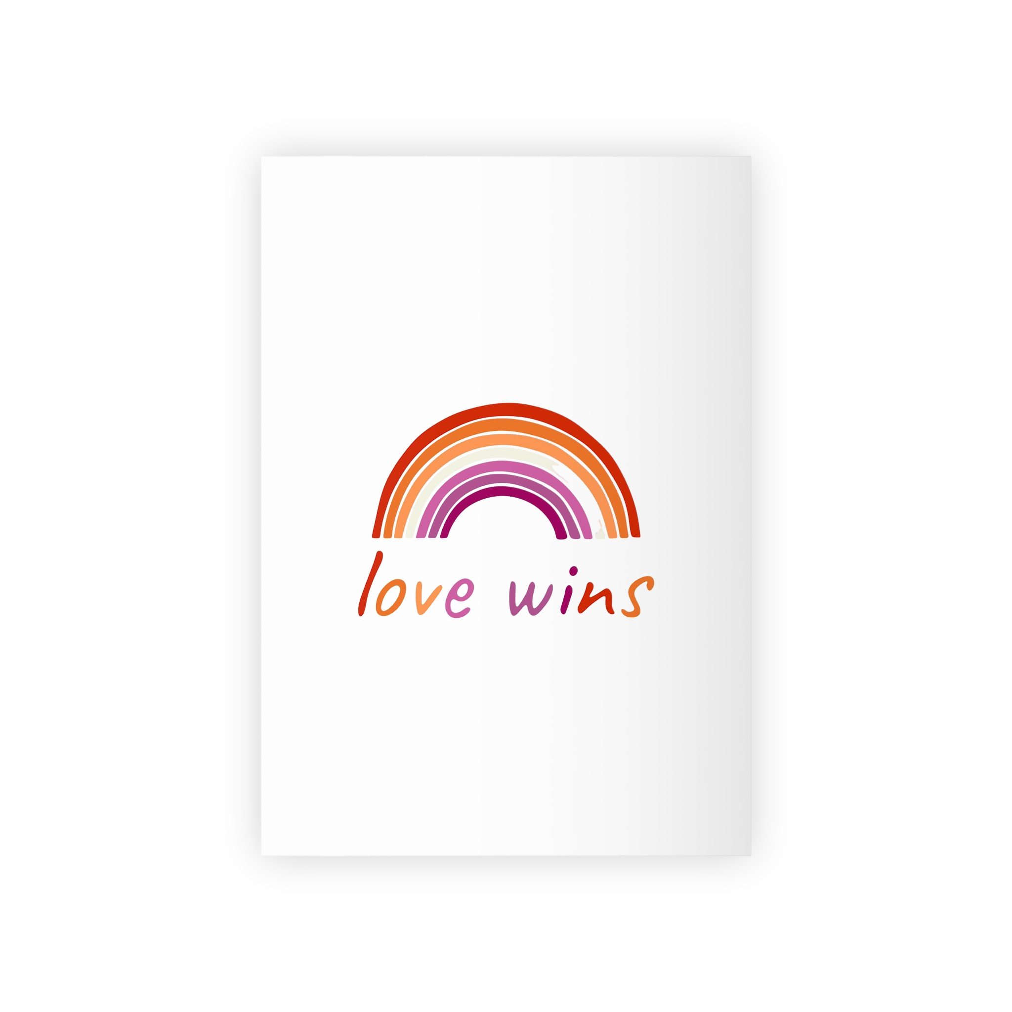 Colorful Rainbow Shape Lesbian Pride Flag Happy Pride Day Lgbtqia Community Pride Month Vector Hand Drawn Doodle Posters Stickers Logo Cards Gift Wrapping Paper Rolls 1pc