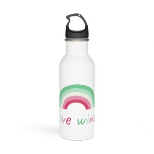 Colorful Rainbow Shape Abrosexual Pride Flag Happy Pride Day Lgbtqia Community Pride Month Vector Hand Drawn Doodle Posters Stickers Logo Cards Stainless Steel Water Bottle