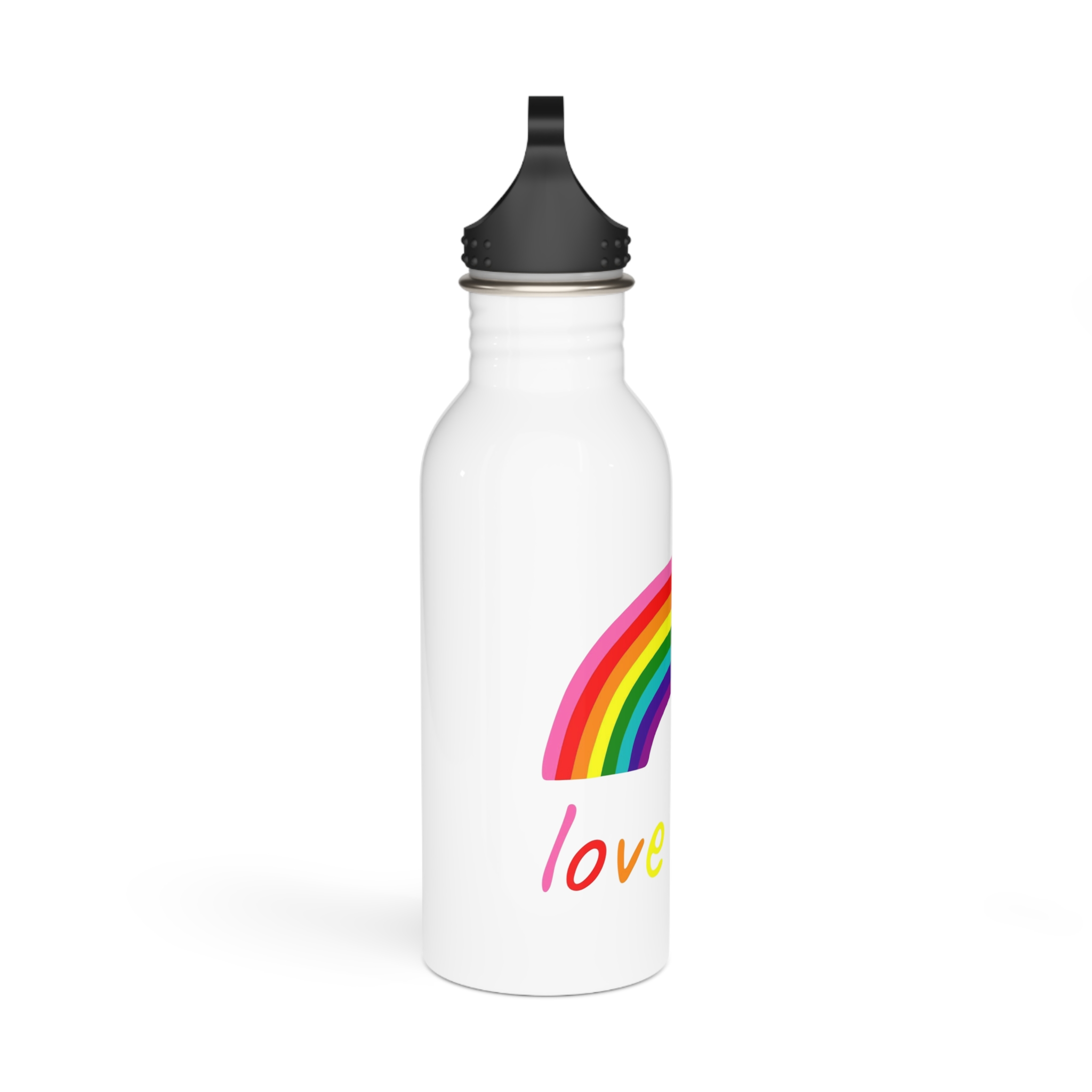 Colorful Rainbow Shape Intersex Pride Flag Happy Pride Day Lgbtqia Community Pride Month Vector Hand Drawn Doodle Posters Stickers Logo Cards Stainless Steel Water Bottle - Image 2