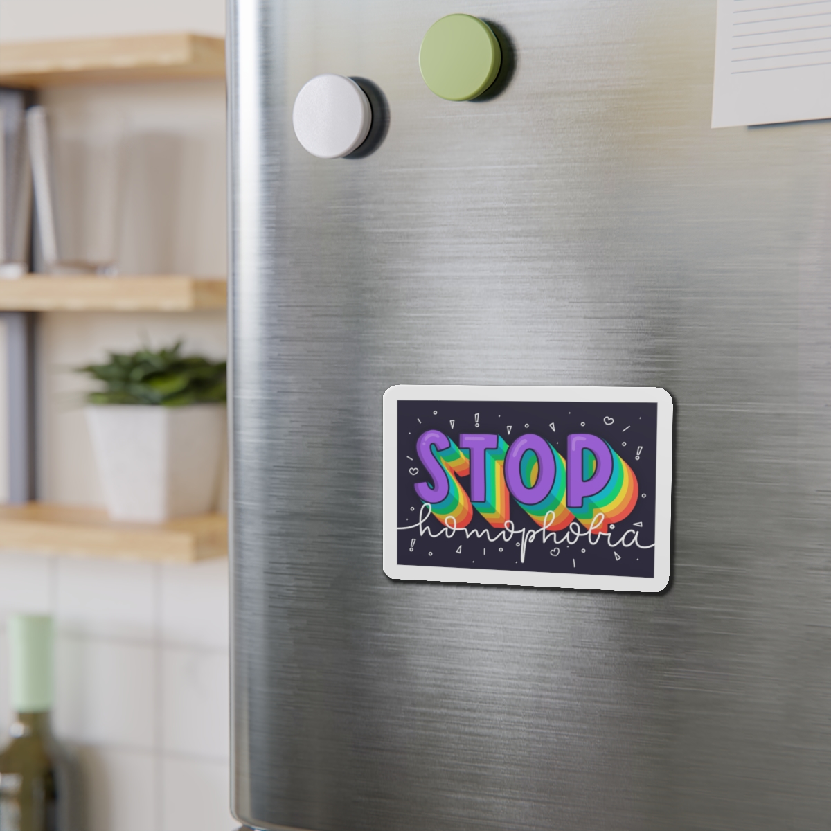 Stop Homophobia Concept Die Cut Magnets - Image 9