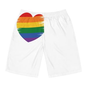 Lgbt Pride Month June Lesbian Gay Bisexual Transgender Lgbtq Flag Rainbow Vector(1) (1) Mens Board Shorts Aop