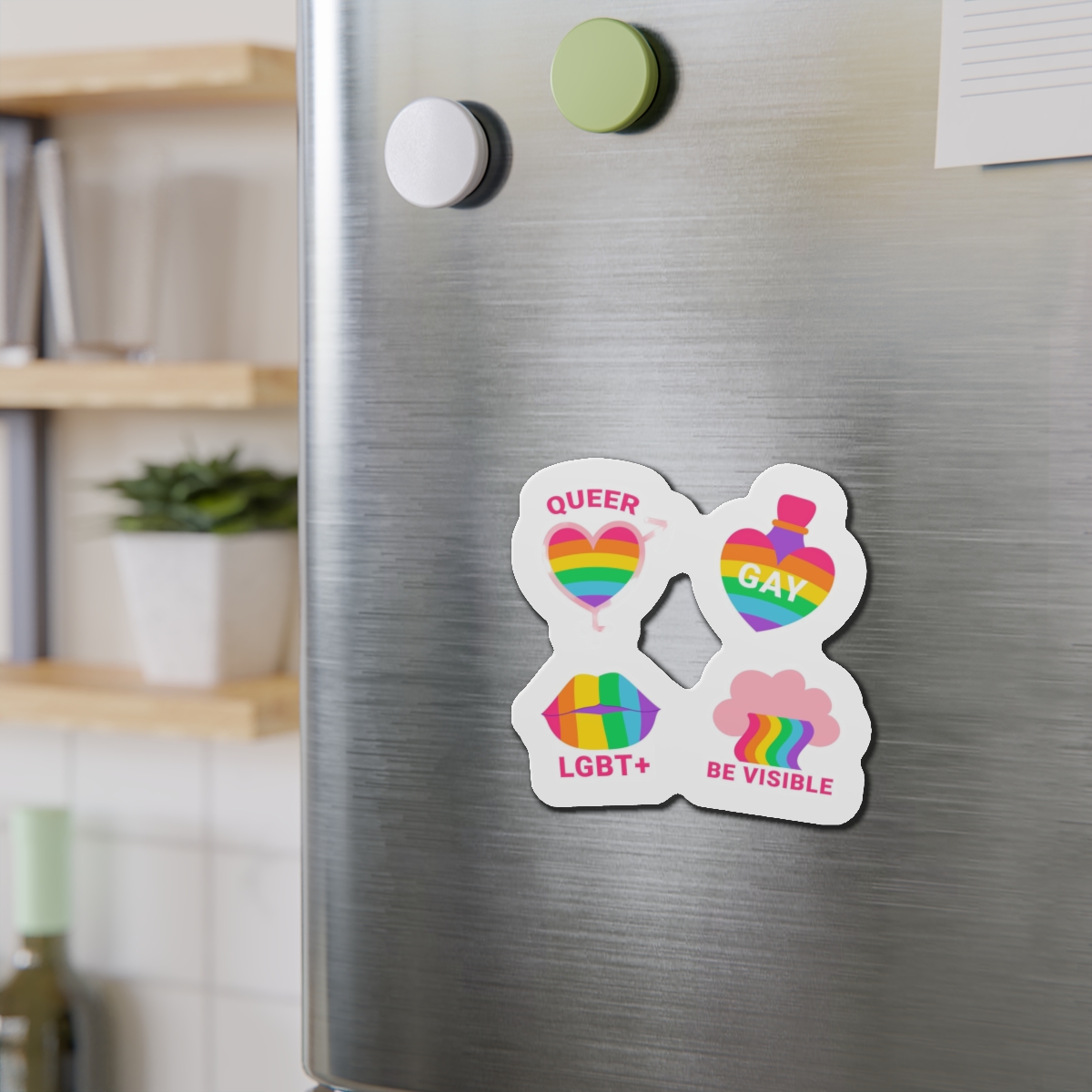 Flat Labels Collection Pride Month Celebration (2) Die Cut Magnets - Image 12