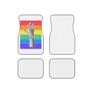 Unity Diversity Halftone Lgbtq Hand Concept Car Mats Set Of 4