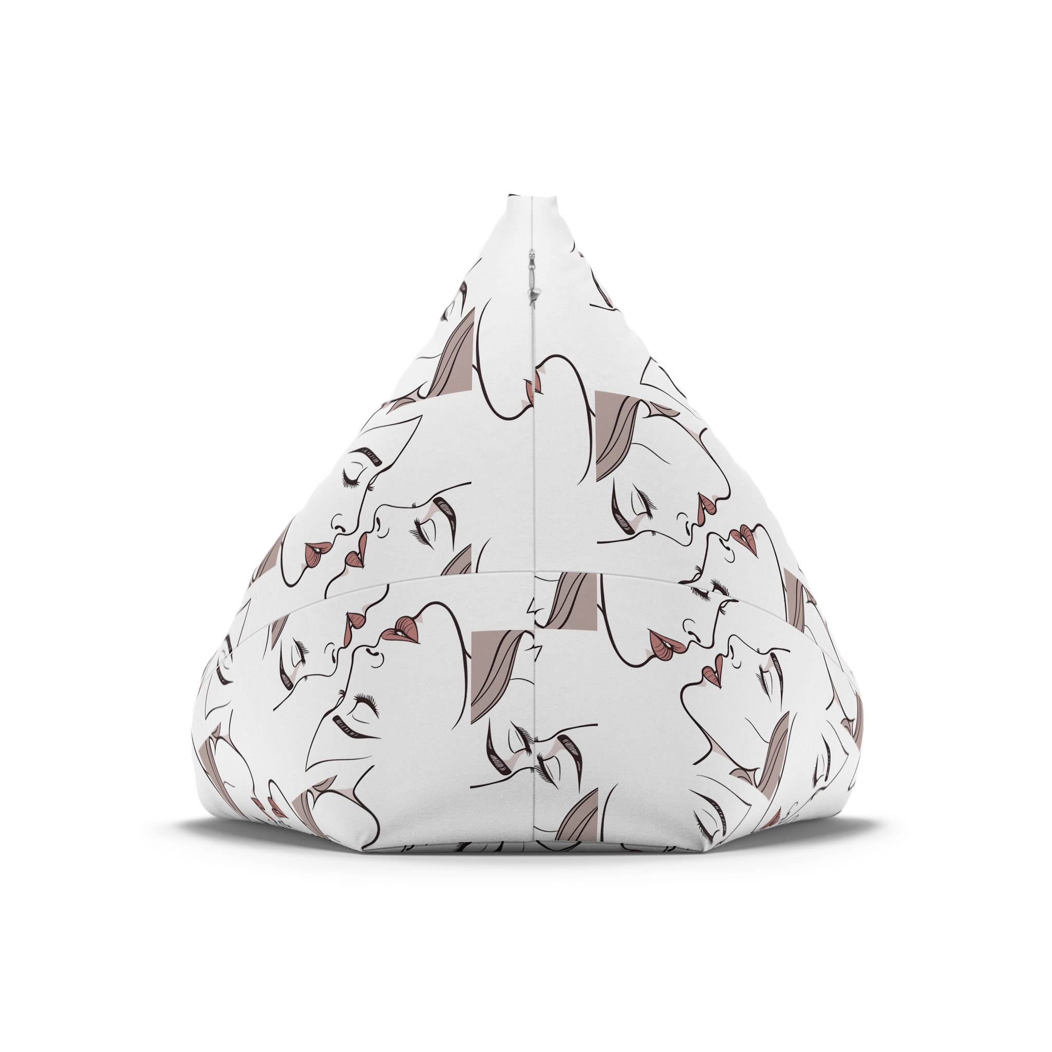 Perfect Lip Set Open Close Smooches (1) Bean Bag Chair Cover - Image 6