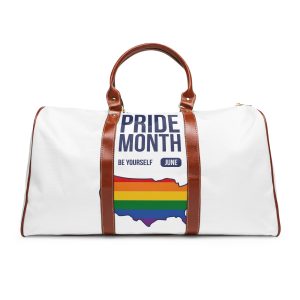 Lgbt Pride Month June 2026 Lesbian Gay Bisexual Transgender Lgbtq Flag Rainbow Love Vector (2) Waterproof Travel Bag